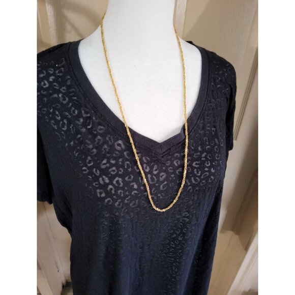 Vintage Womens Napier 28" Twisted Rope Style Gold Tone Necklace - Picture 3 of 9